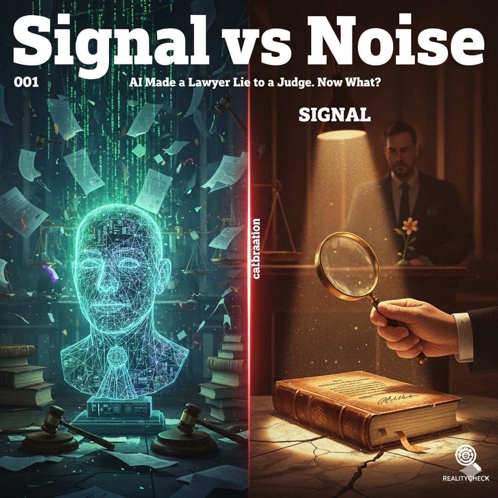 Signal vs Noise 001 | AI Made a Lawyer Lie to a Judge. Now What?